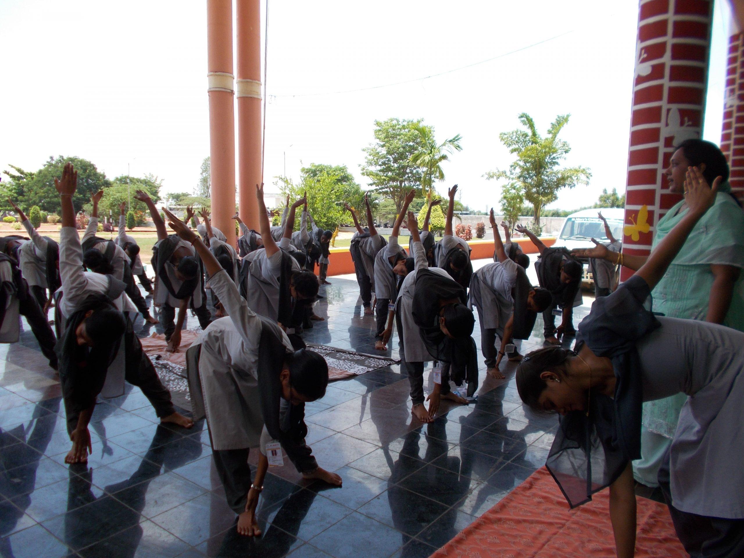 St. Mary's Women's Engineering College Guntur Yoga Day photo 1
