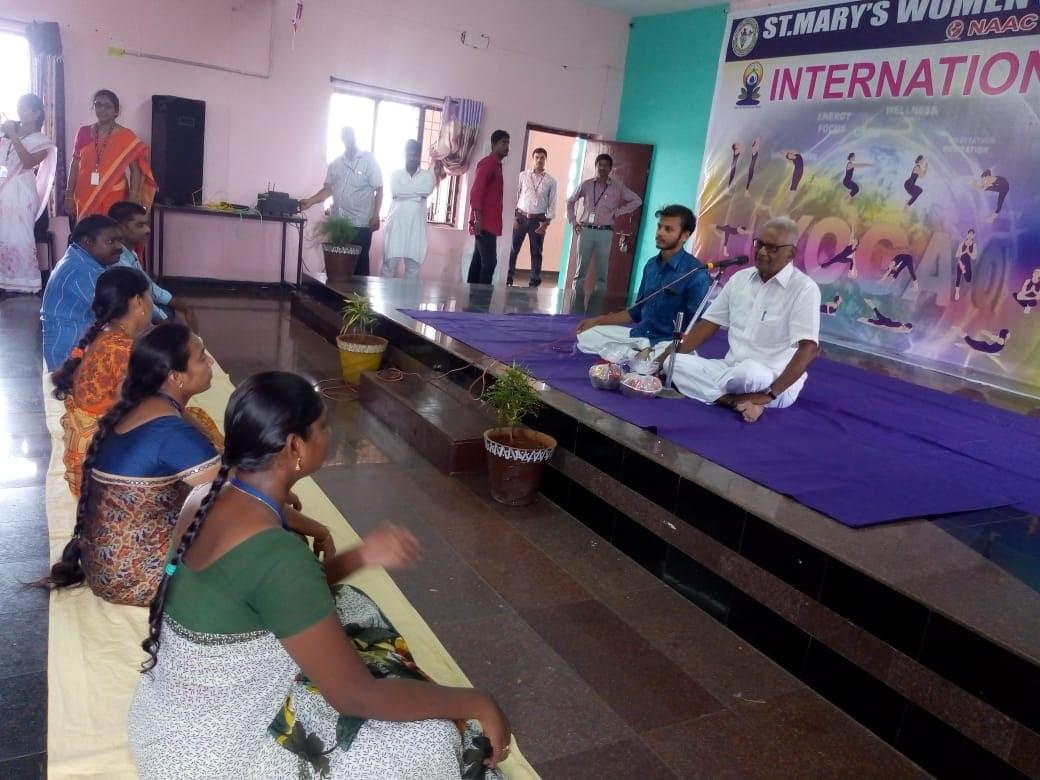 St. Mary's Women's Engineering College Guntur Yoga Day photo 5
