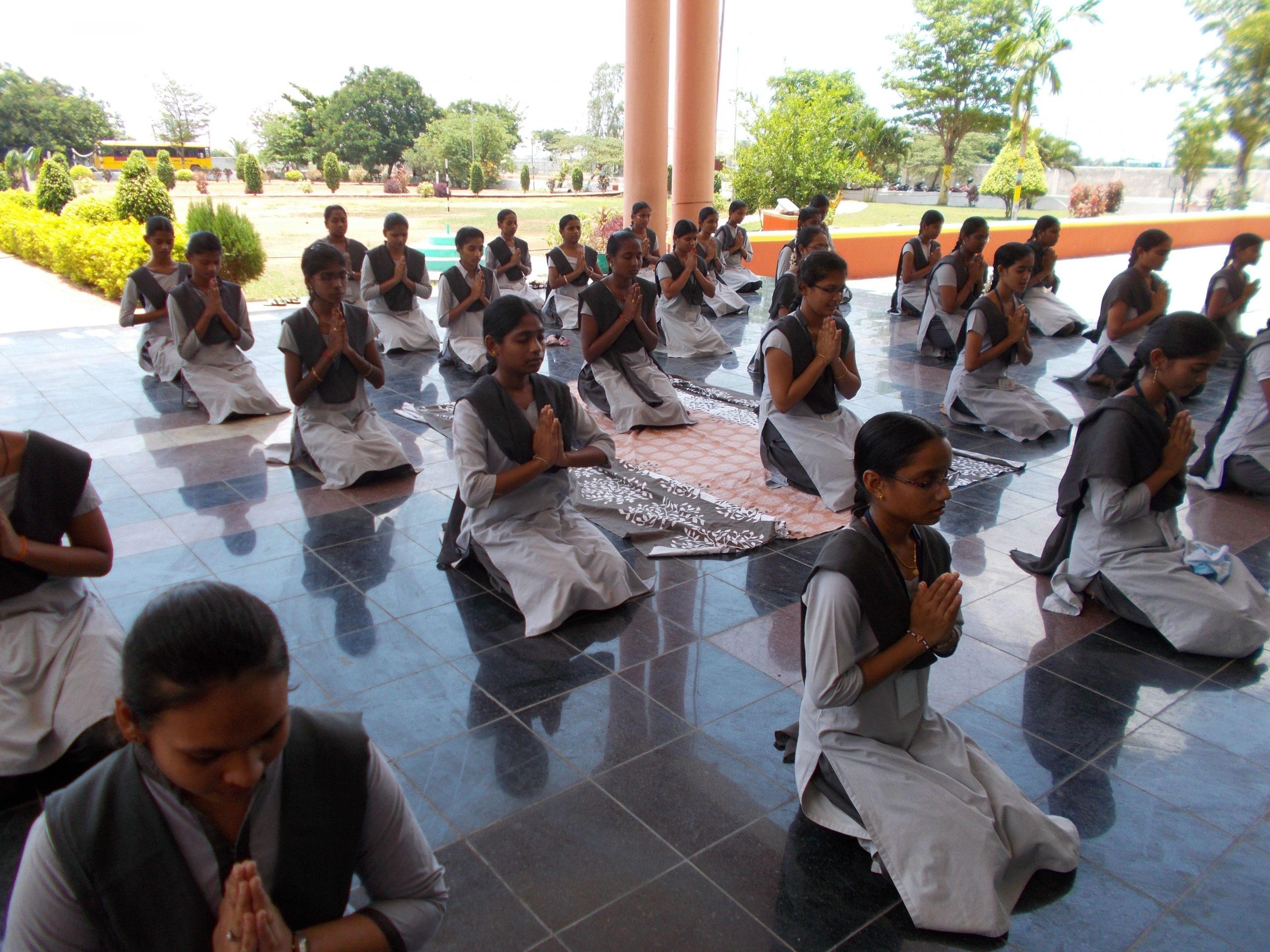 St. Mary's Women's Engineering College Guntur Yoga Day photo 6