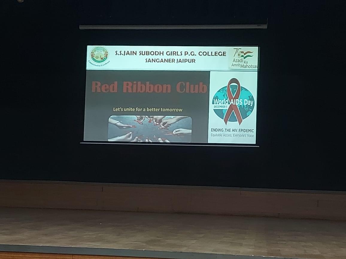 S.S. Jain Subodh Girls P.G. College Jaipur Red Ribbon club photo 1