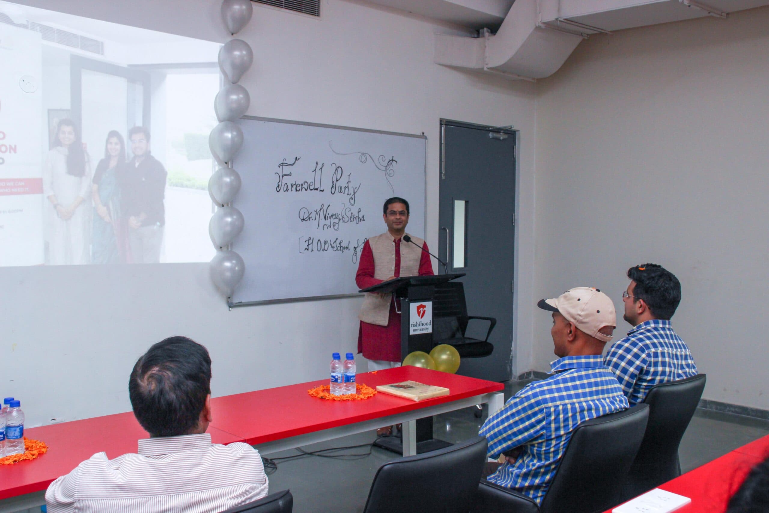 Rishihood University Sonepat Farewell Dr. Vijya Simba photo 2