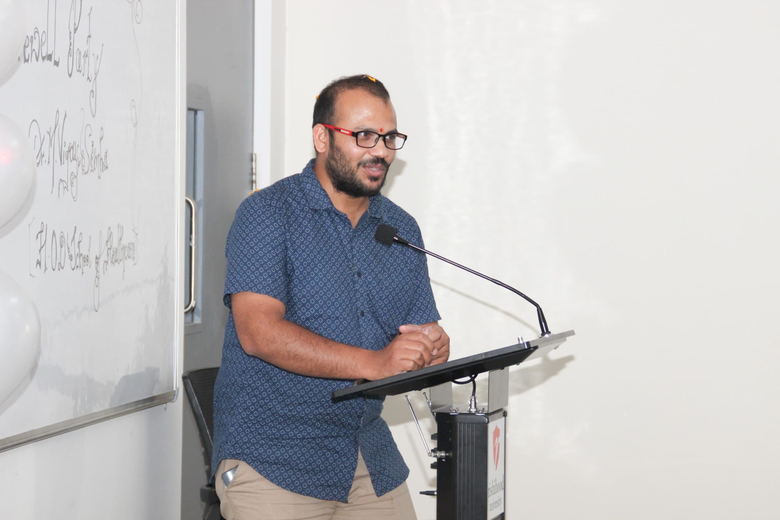 Rishihood University Sonepat Farewell Dr. Vijya Simba photo 3