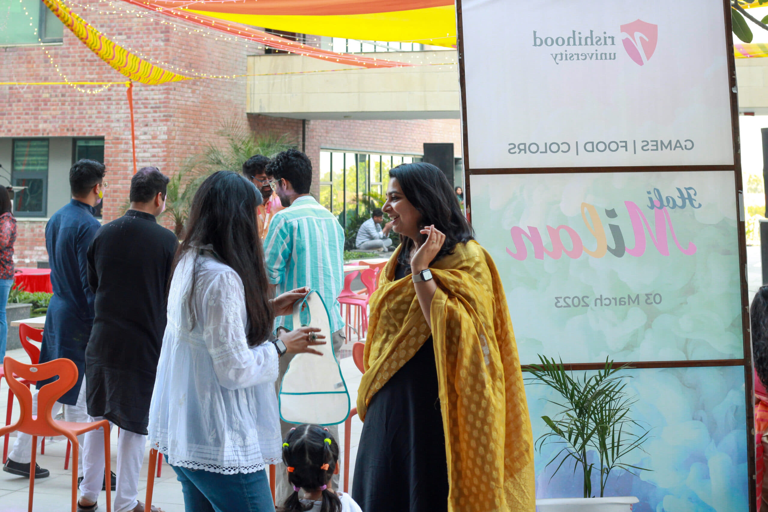 Rishihood University Sonepat Holi Milan photo 1