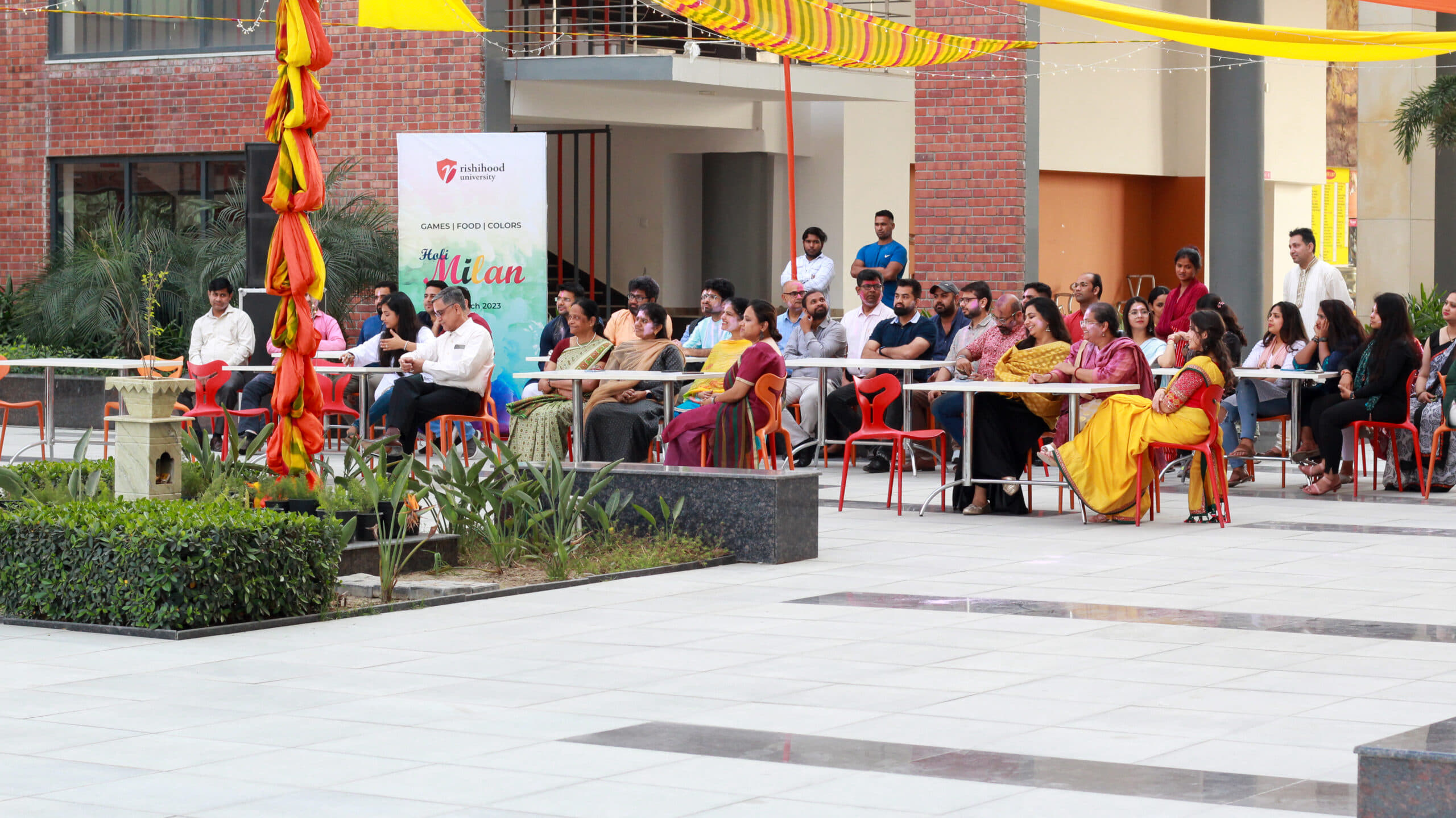 Rishihood University Sonepat Holi Milan photo 4