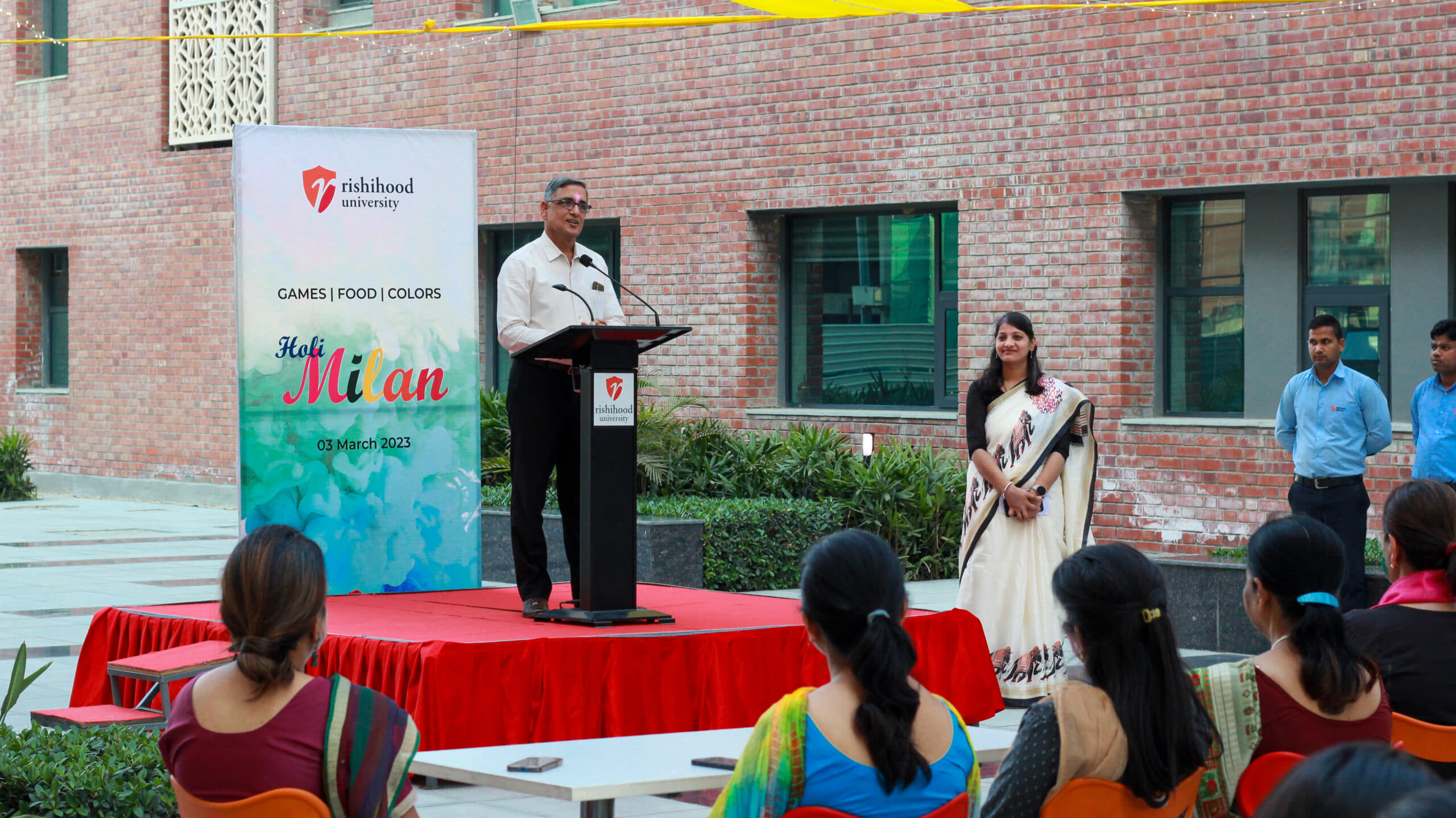 Rishihood University Sonepat Holi Milan photo 5