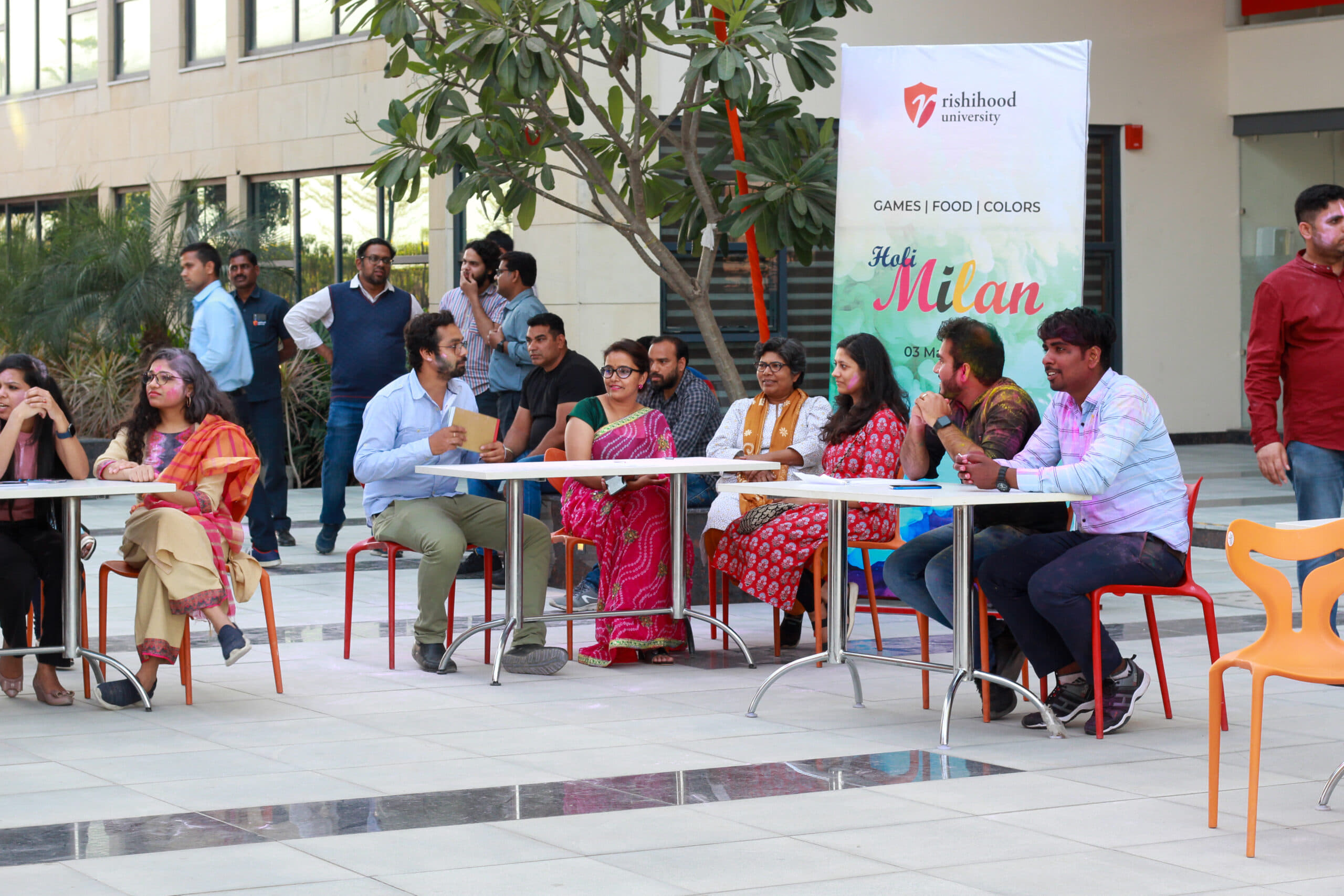 Rishihood University Sonepat Holi Milan photo 12