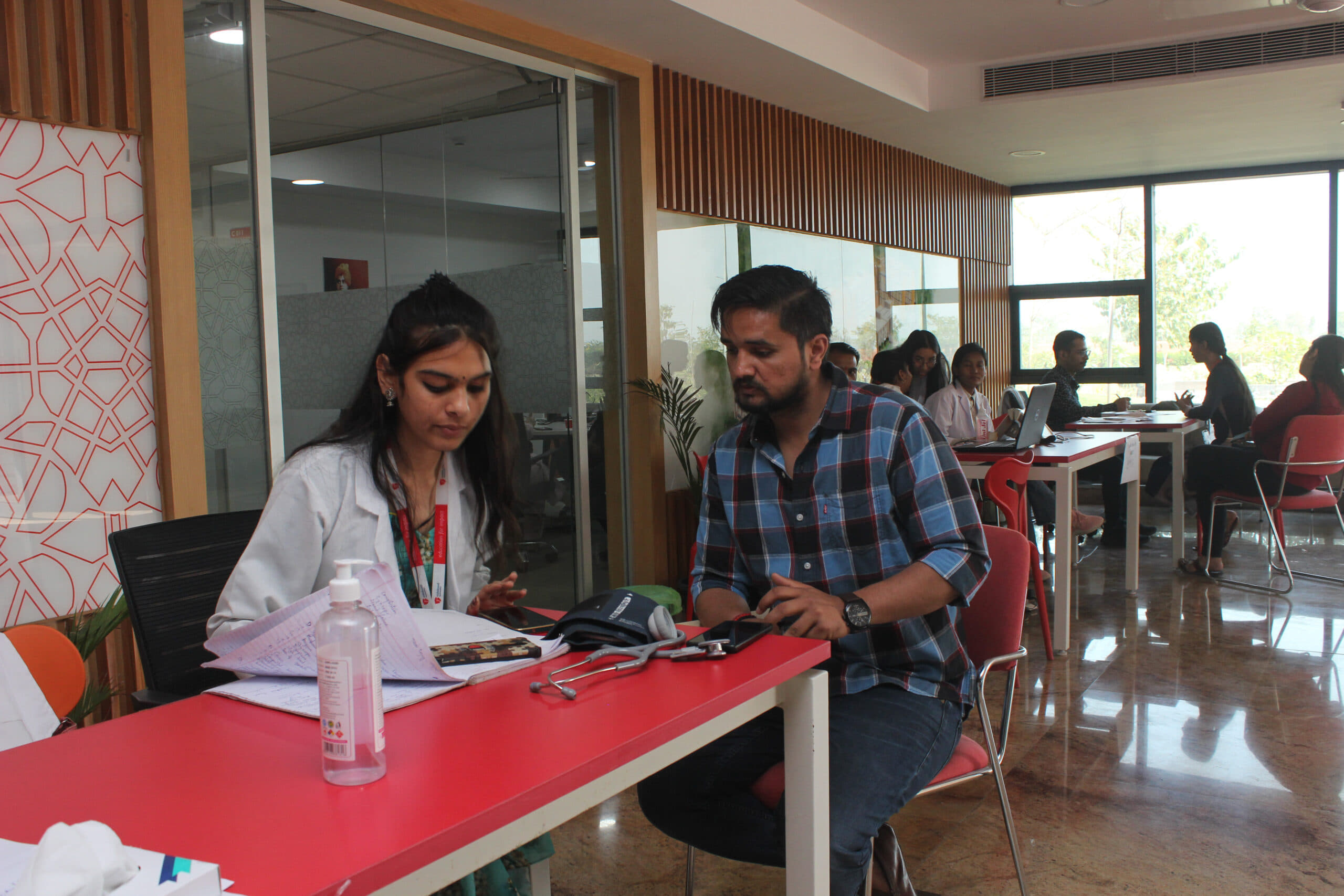 Rishihood University Sonepat Health Camp Check-up by SoHe photo 8