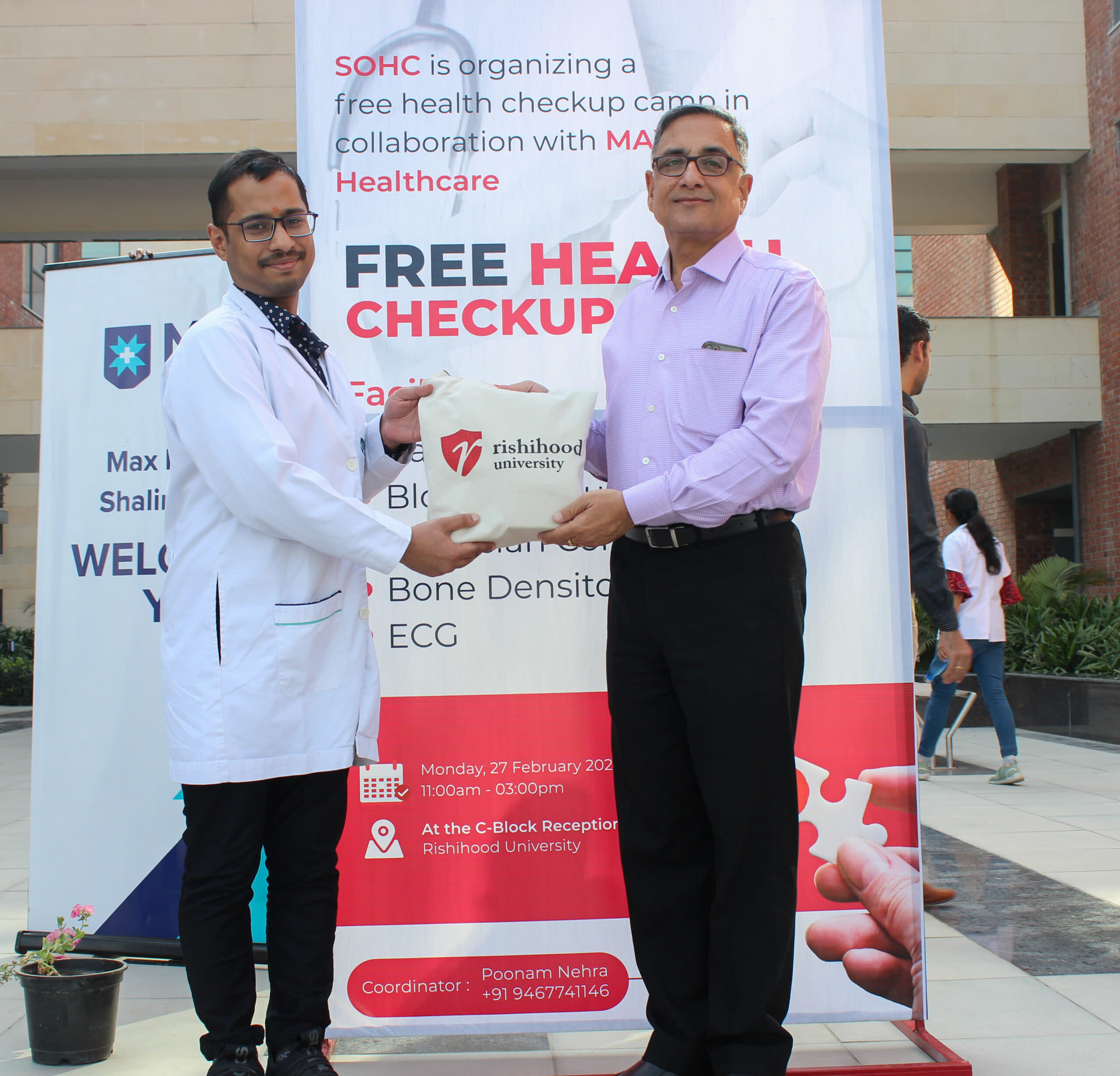 Rishihood University Sonepat Health Camp Check-up by SoHe photo 12
