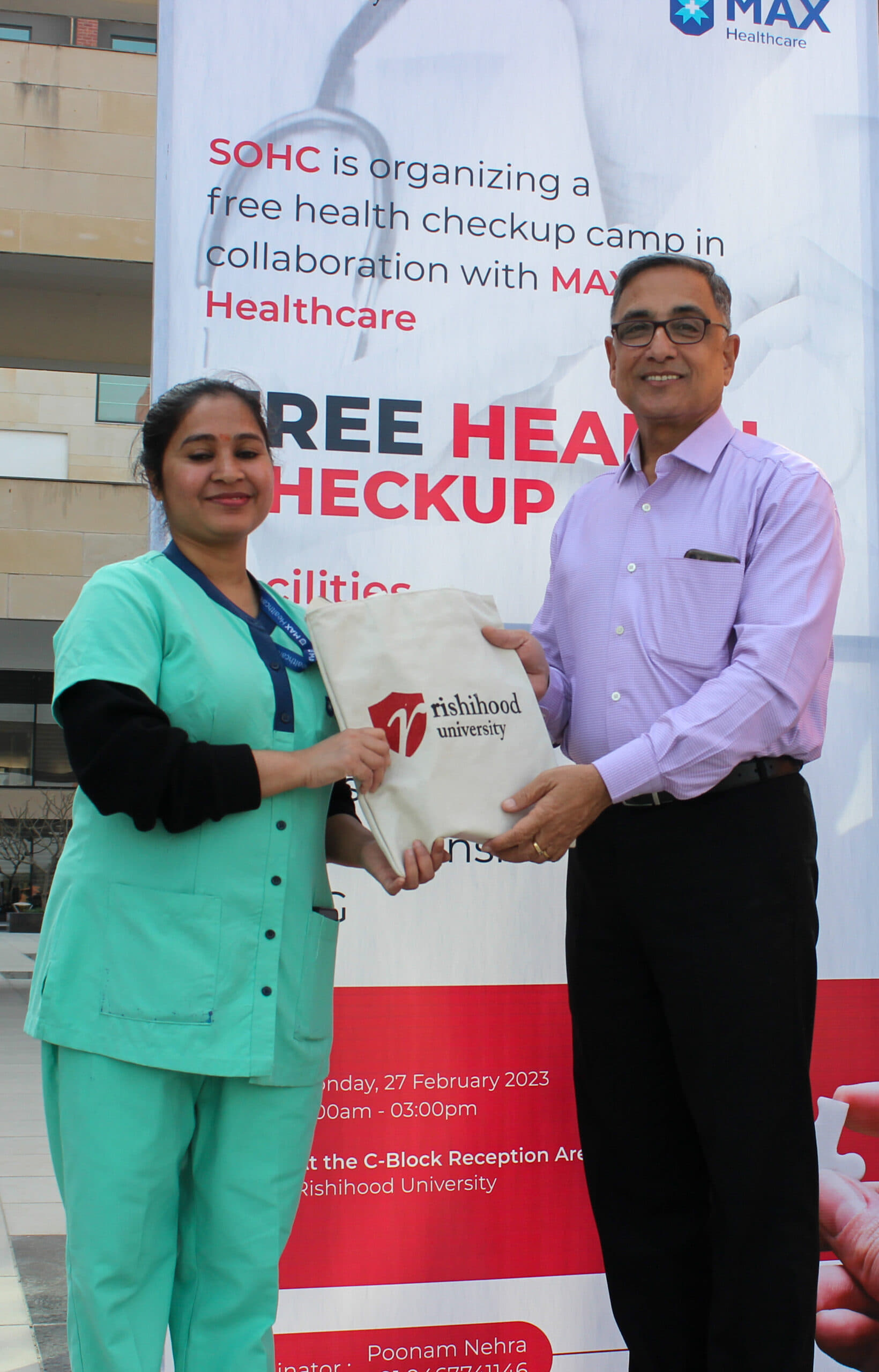 Rishihood University Sonepat Health Camp Check-up by SoHe photo 13