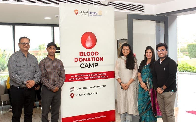 Rishihood University Sonepat Blood Donate Camp – SoHe photo 1