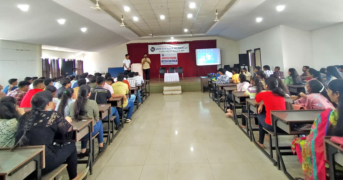 Jain College Hubli Degree Orientation photo 3