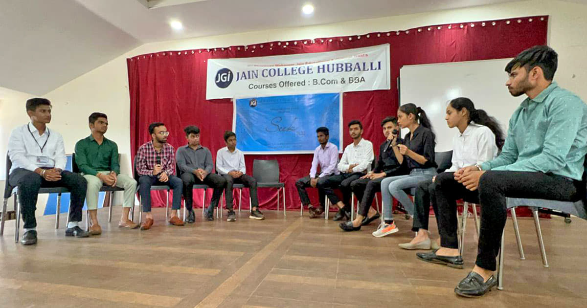 Jain College Hubli Orientaton by Super Seniors BCom photo 1