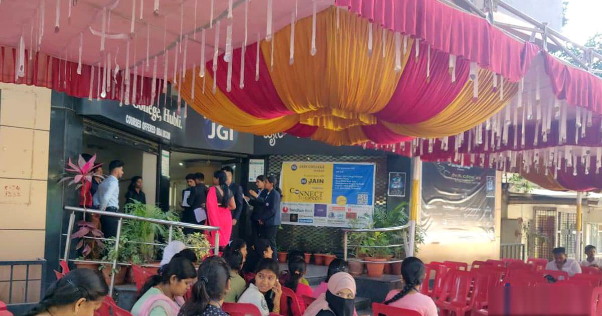 Jain College Hubli Placement Drive connect-to-Career photo 1