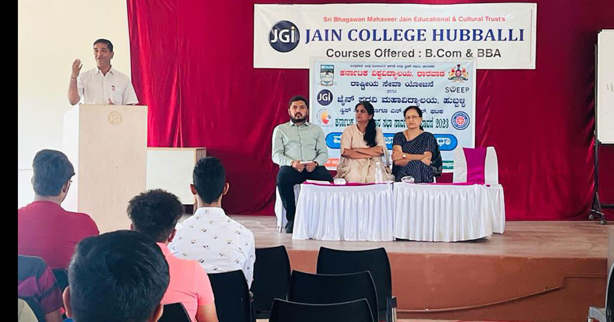 Jain College Hubli Voting Awareness photo 1