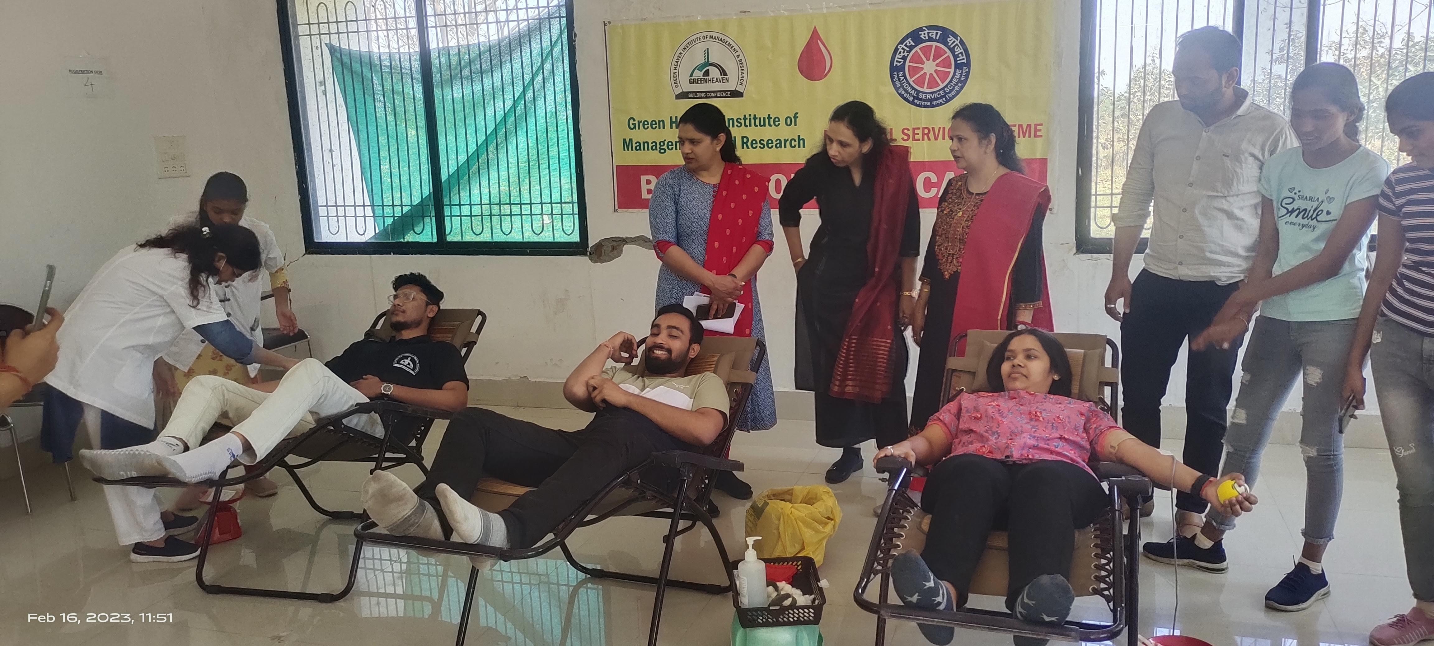 Green Heaven Institute of Management and Research Nagpur Blood Donation photo 1