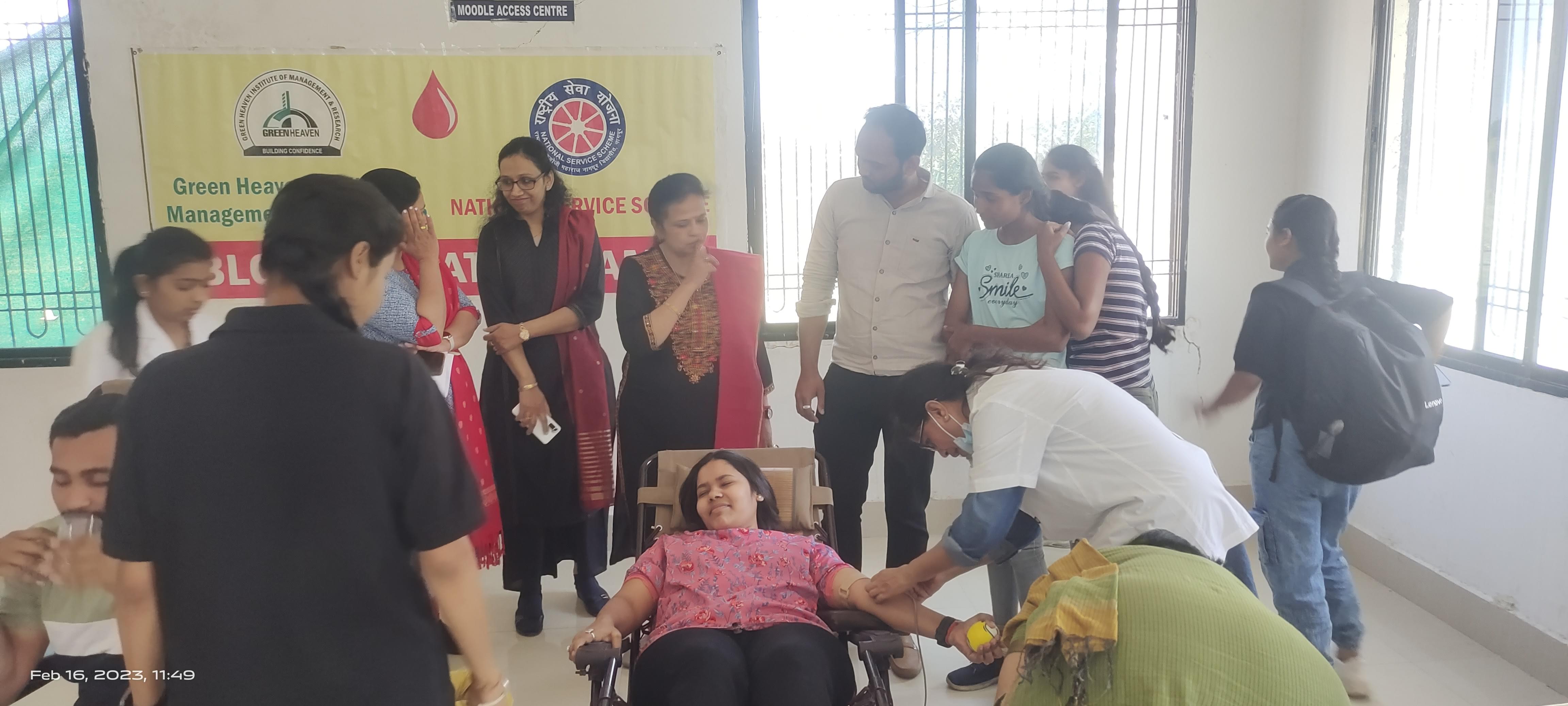 Green Heaven Institute of Management and Research Nagpur Blood Donation photo 3