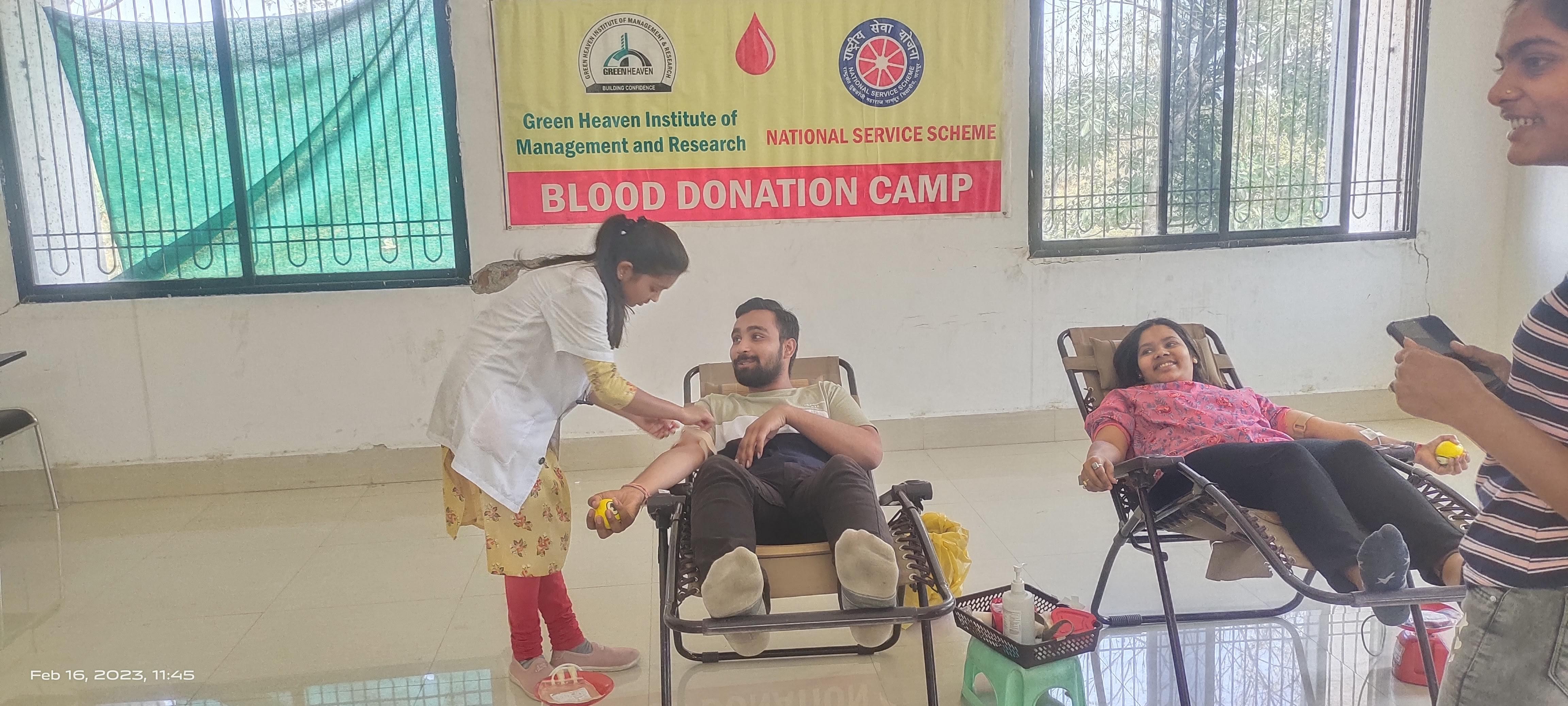Green Heaven Institute of Management and Research Nagpur Blood Donation photo 5