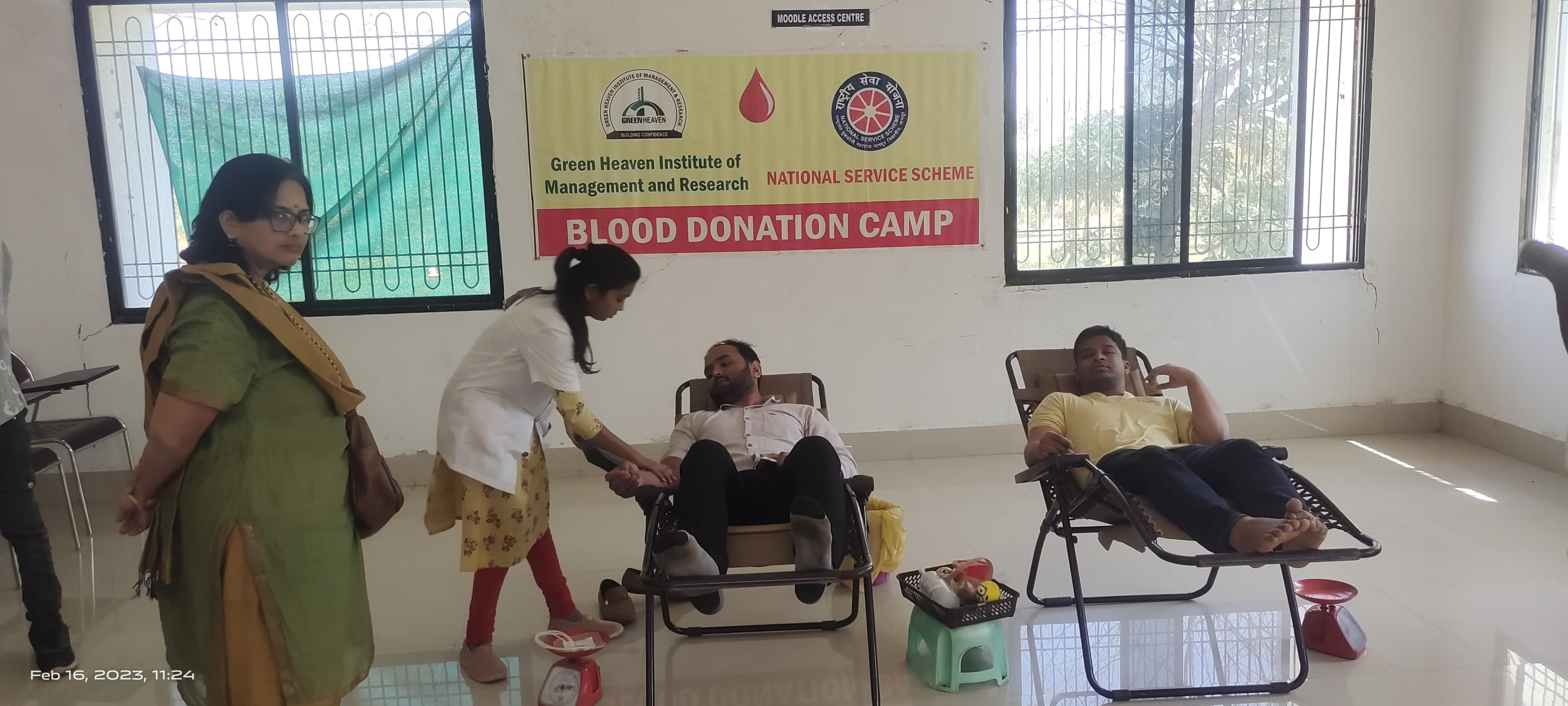 Green Heaven Institute of Management and Research Nagpur Blood Donation photo 6