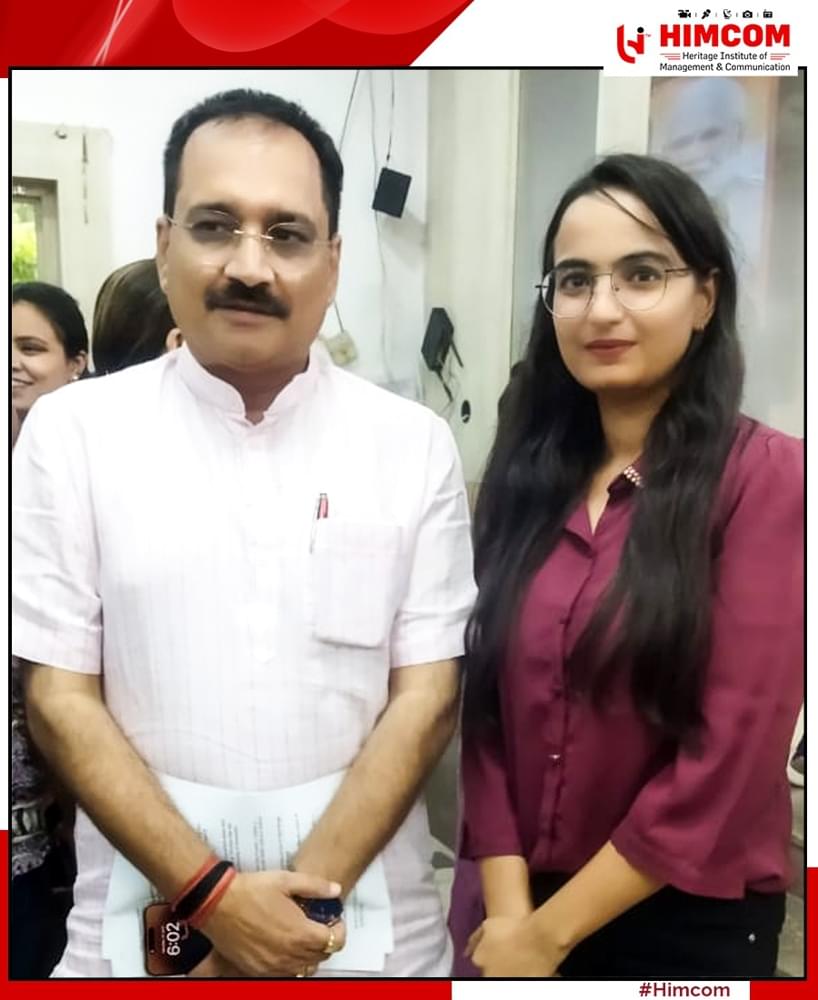 Heritage Institute of Management & Communication New Delhi Press Conference photo 2