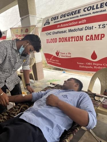 OBS Degree College Hyderabad Blood Donation photo 5
