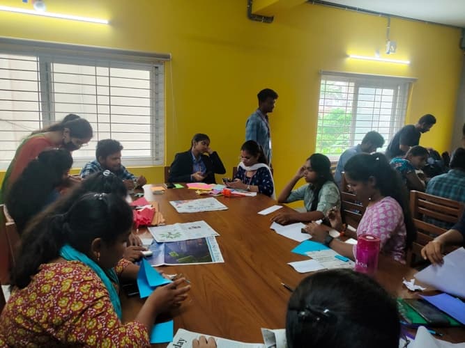 OBS Degree College Hyderabad Origami Competition photo 1