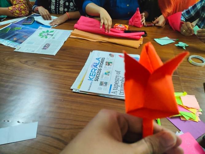 OBS Degree College Hyderabad Origami Competition photo 6