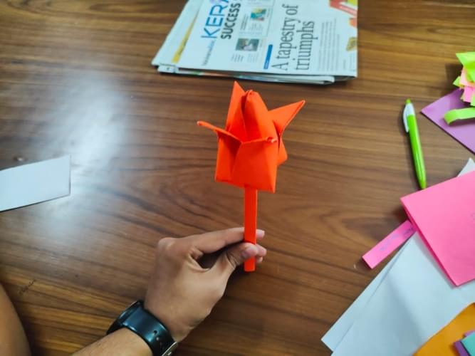 OBS Degree College Hyderabad Origami Competition photo 8
