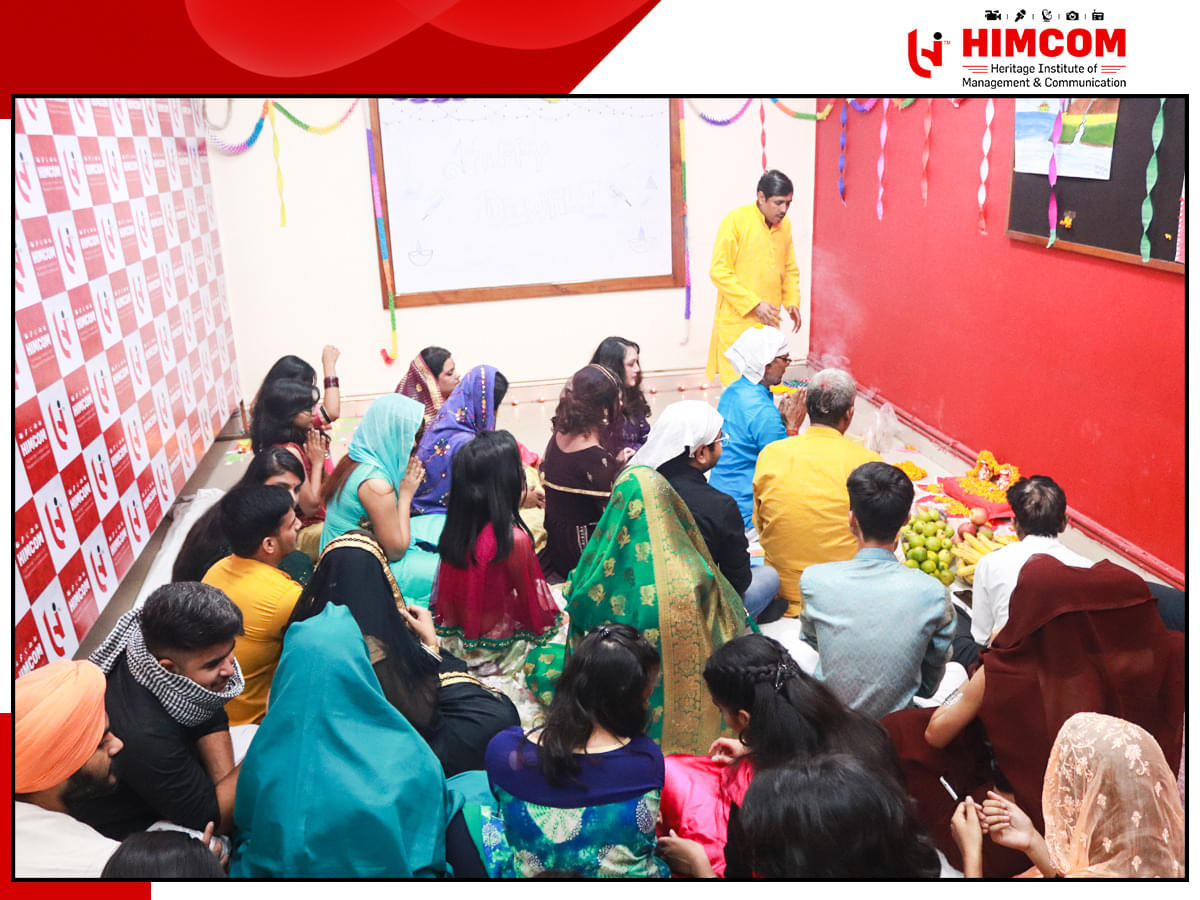 Heritage Institute of Management & Communication New Delhi Diwali and Teachers day photo 33