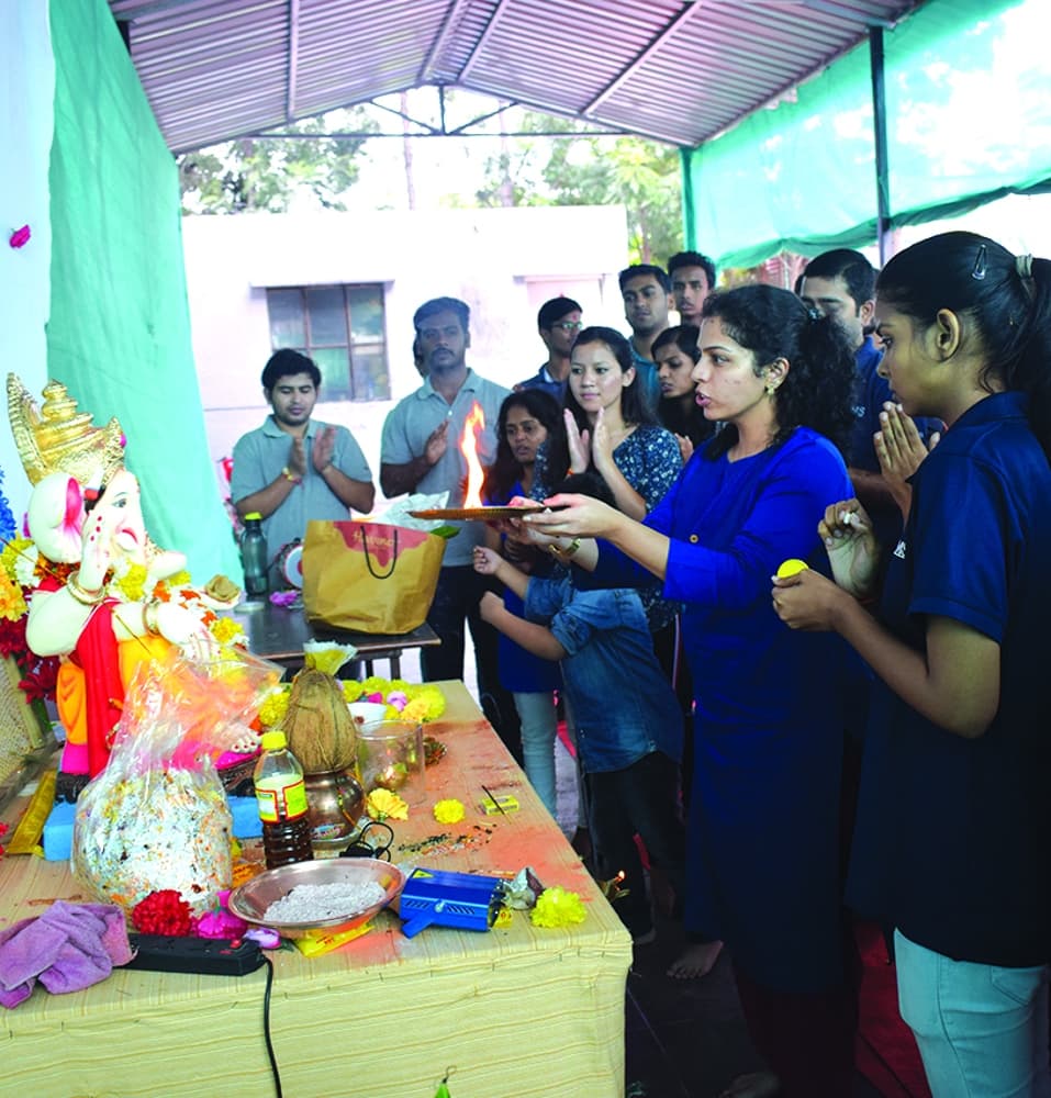 AIMS Institute of Management Studies Pune Ganpati Festival photo 2