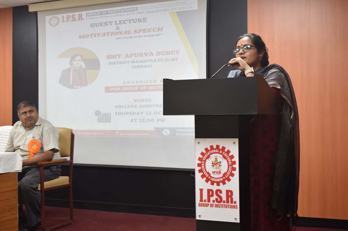 I.P.S.R. Group of Institutions Lucknow Guest Lecture DM Unnao photo 6