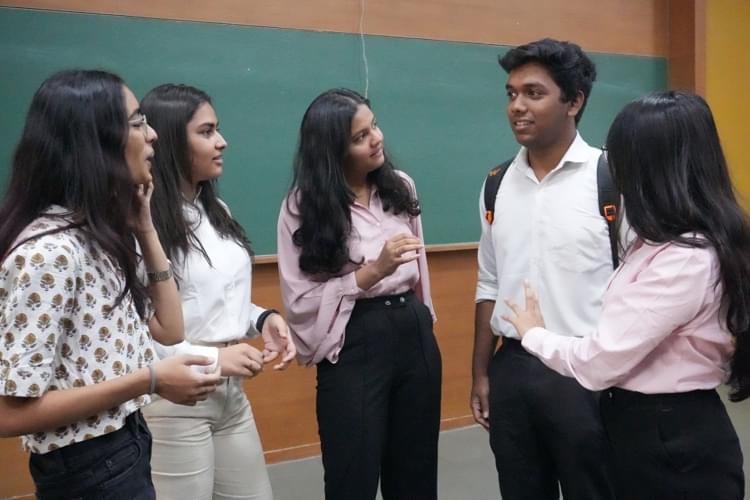 Institute of Management, Nirma University Ahmedabad Students outside classroom photo 1