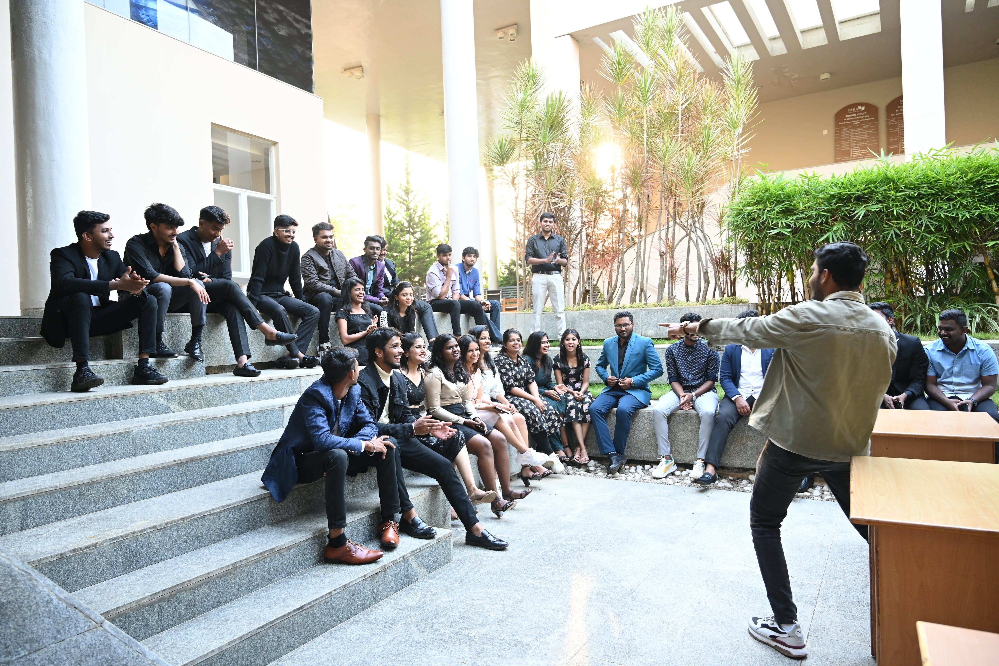 MYRA School of Business Mysore Fresher Day photo 96