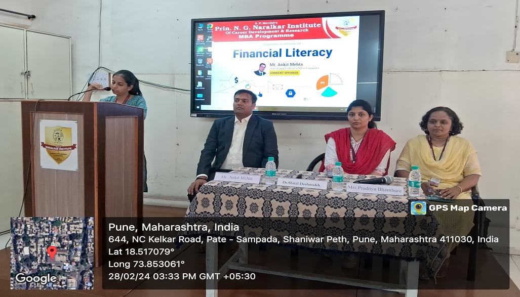 S. P. Mandali's Prin. N.G.Naralkar Institute of Career Development & Research, Pune Financial Literacy photo 1