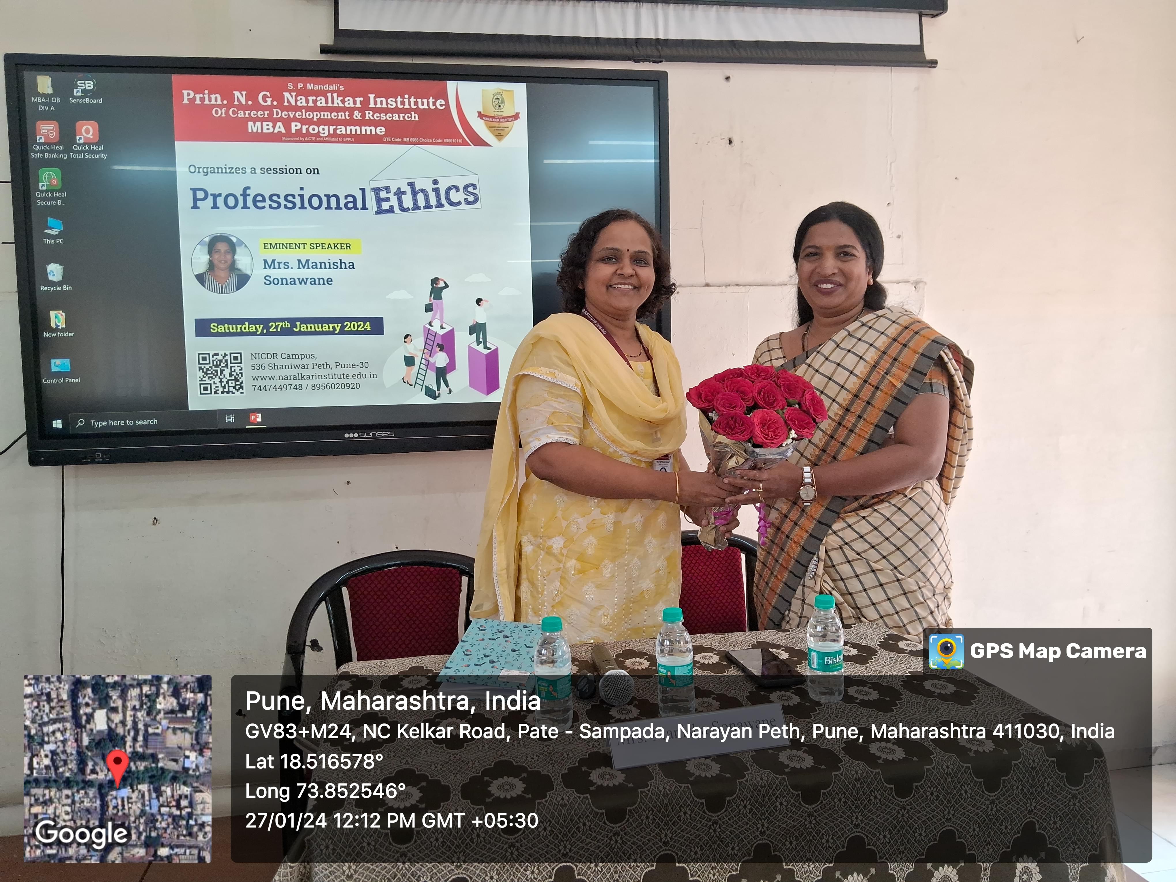 S. P. Mandali's Prin. N.G.Naralkar Institute of Career Development & Research, Pune Professional Ethics Images photo 2