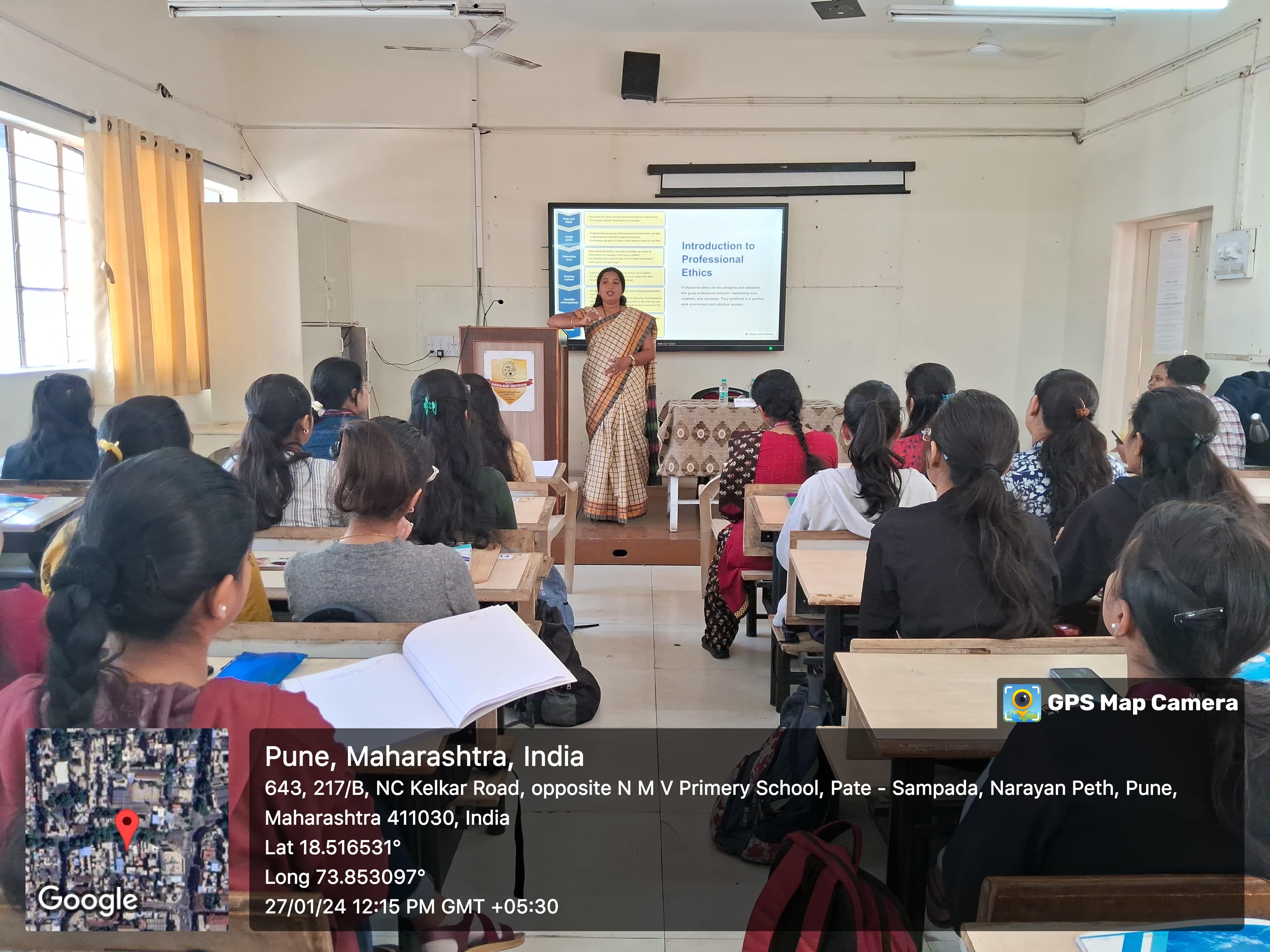 S. P. Mandali's Prin. N.G.Naralkar Institute of Career Development & Research, Pune Professional Ethics Images photo 5