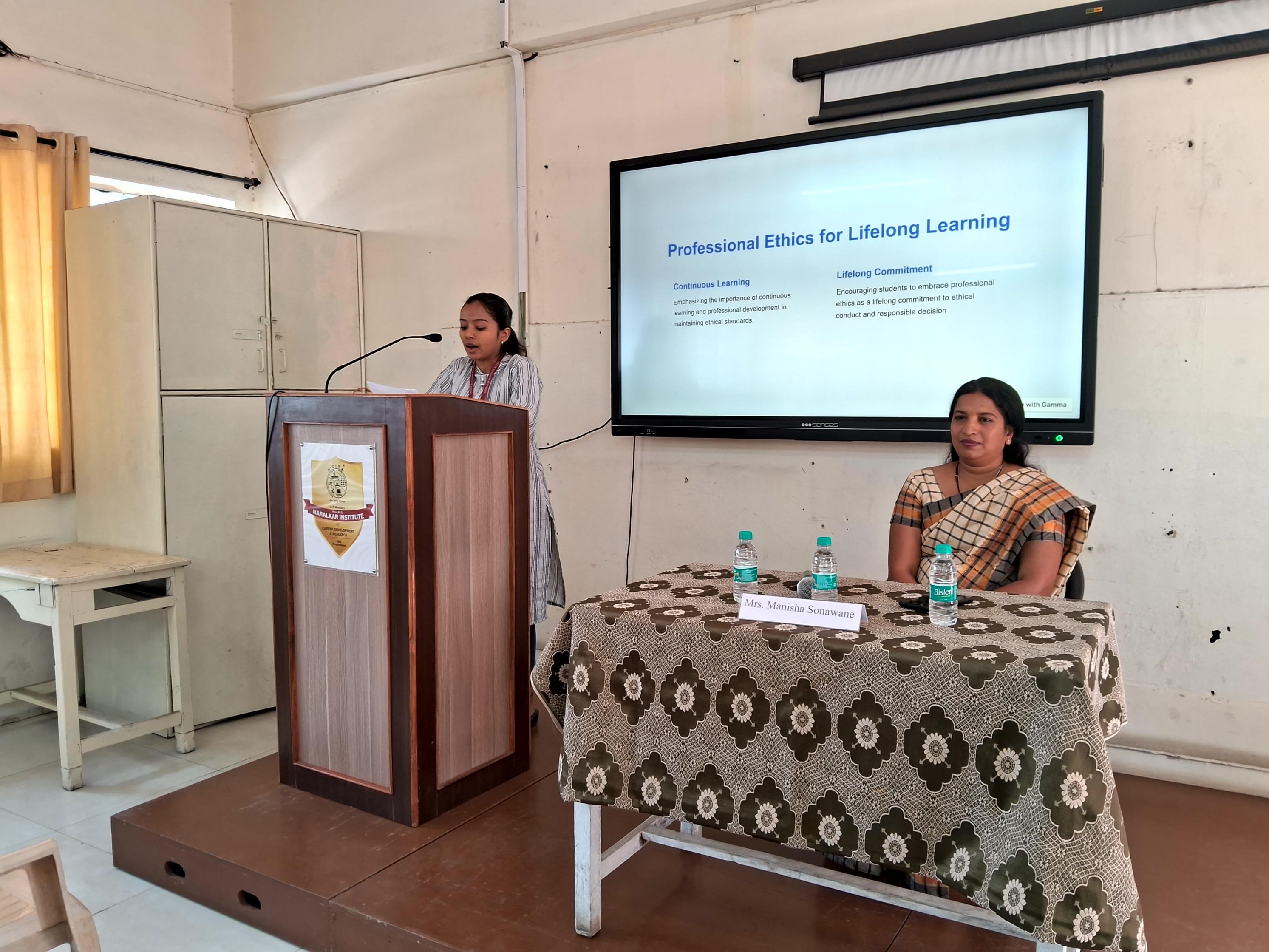 S. P. Mandali's Prin. N.G.Naralkar Institute of Career Development & Research, Pune Professional Ethics Images photo 7