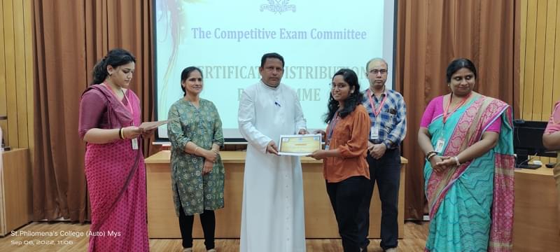 St. Philomena's College Mysore Competitive Exam photo 1
