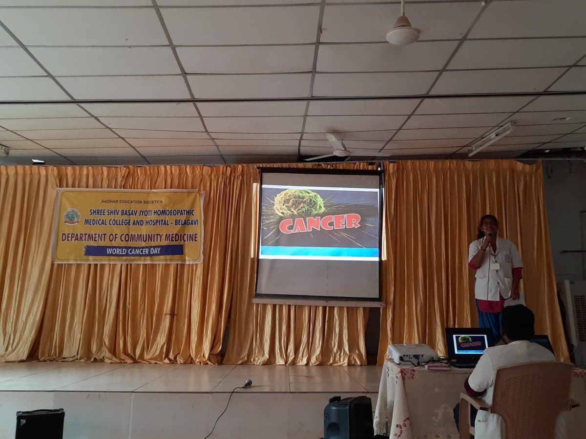 Shree Shiv Basav Jyoti Homoeopathic Medical College Hospital and Research Centre Belgaum World-Cancer-Day photo 2