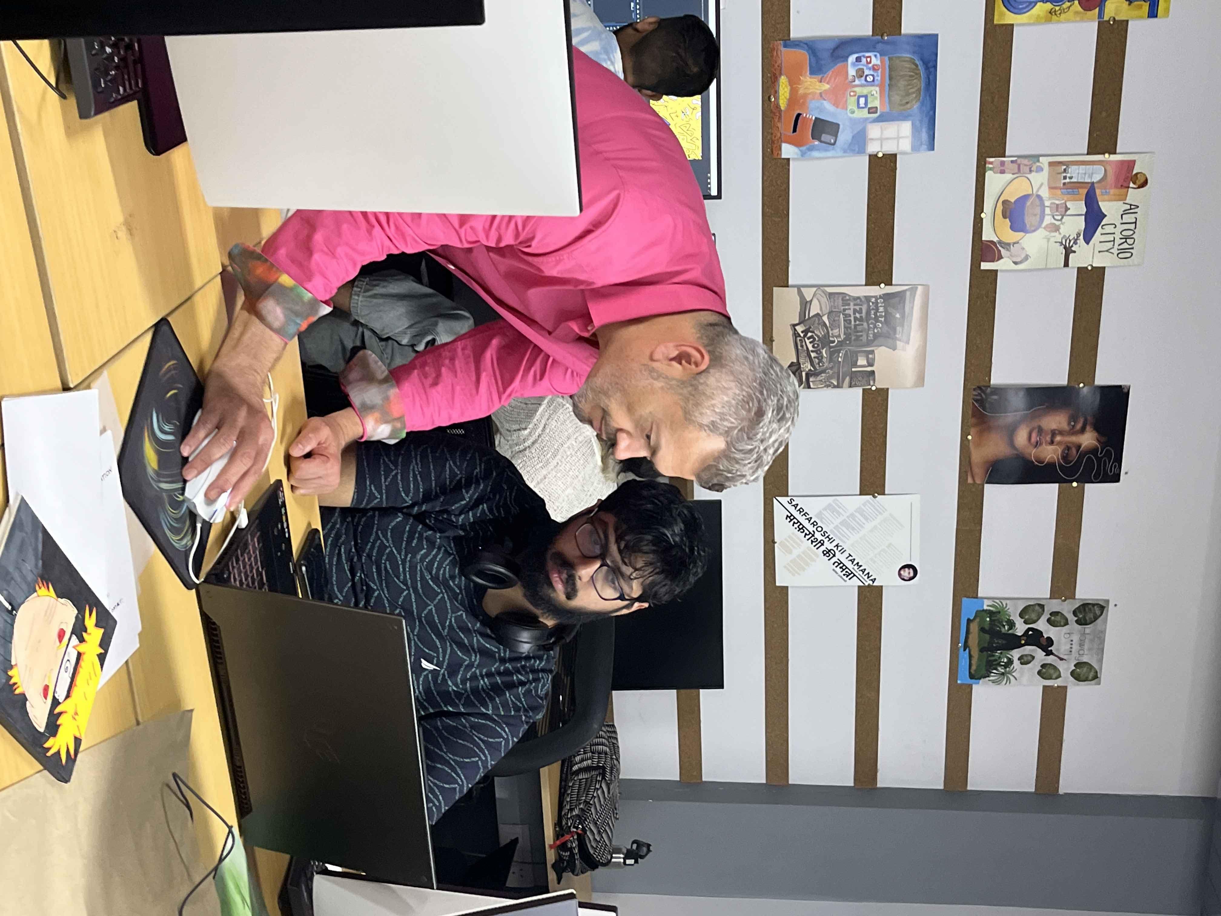 École Intuit Lab French Institute of Design, Digital & Strategy New Delhi International workshop Rafael and Stephane photo 4