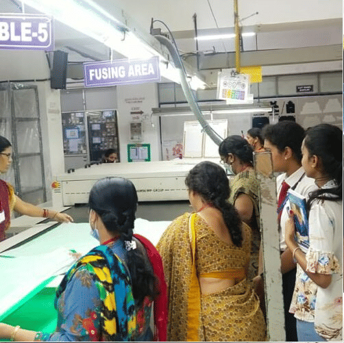 CES institute of fashion technology Bangalore Industrial visit photo 6