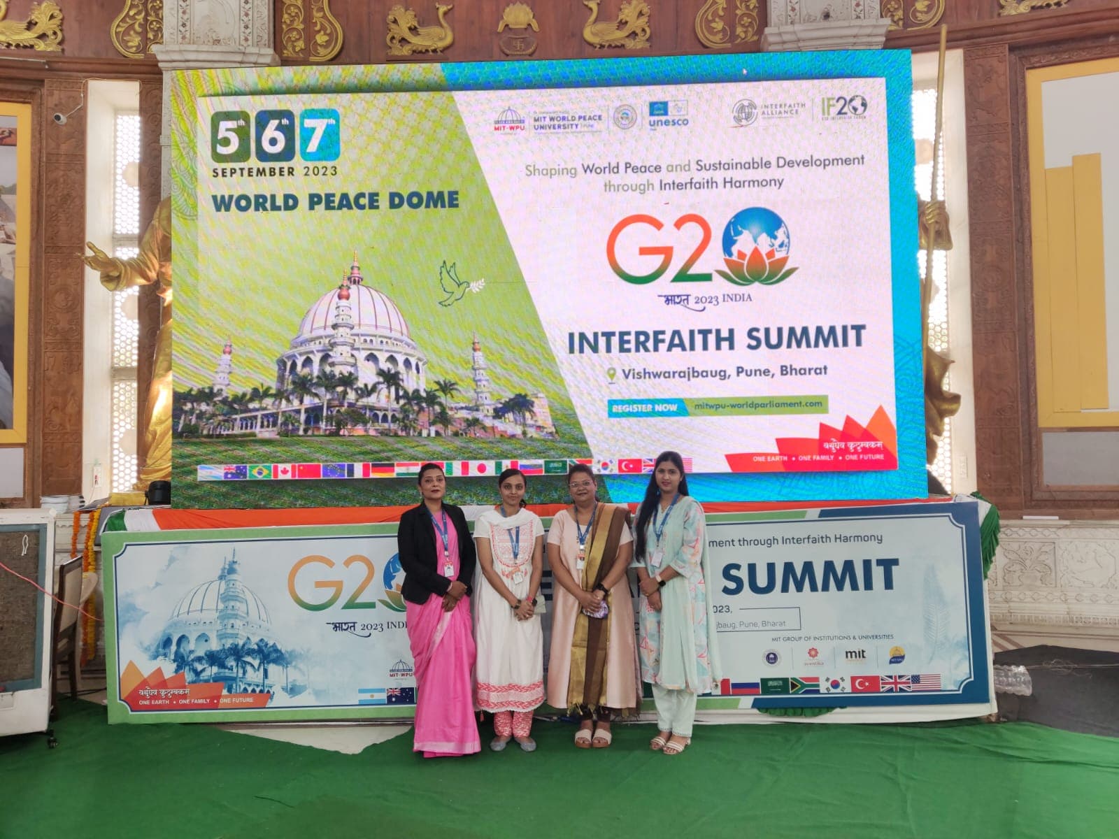 Vishwaraj Institute of Nursing Pune G20 Interfaith Summit 2023 photo 6