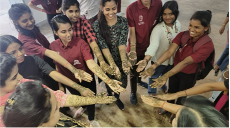 Vivekananda Institute of Human Excellence Raipur Mehendi Competition photo 3