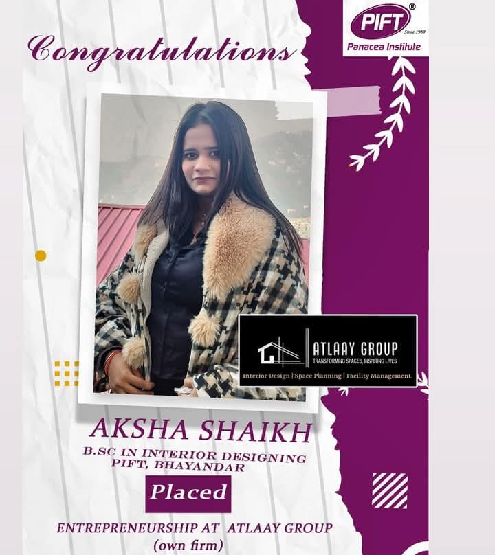 Panacea Institute of Fashion Technology Mumbai Placement  & Students Testimony photo 3