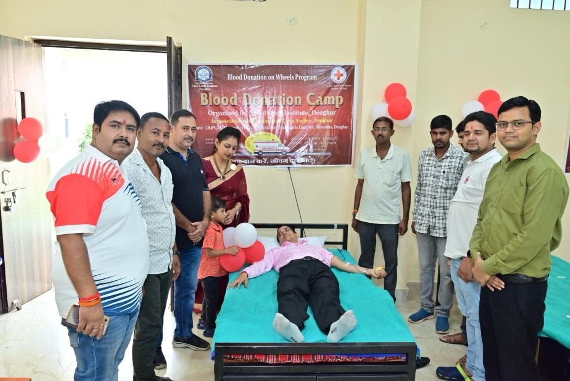 Food Craft institute Deoghar Blood donation drive photo 18
