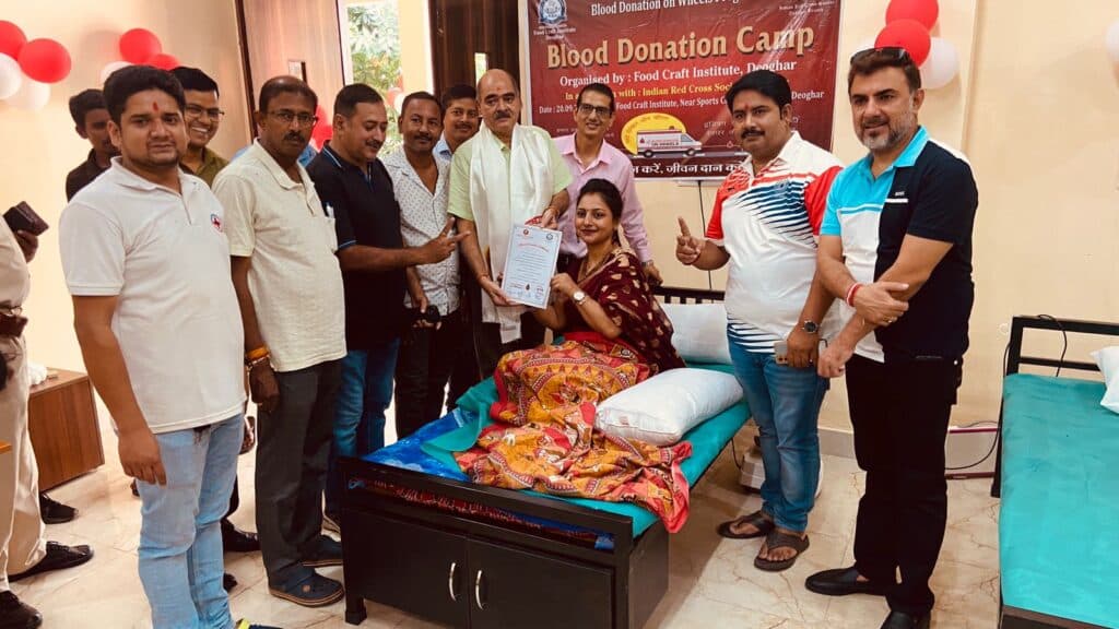 Food Craft institute Deoghar Blood donation drive photo 22