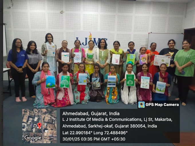 L J Institute of Media and Communications Ahmedabad Material development workshop sewa photo 3