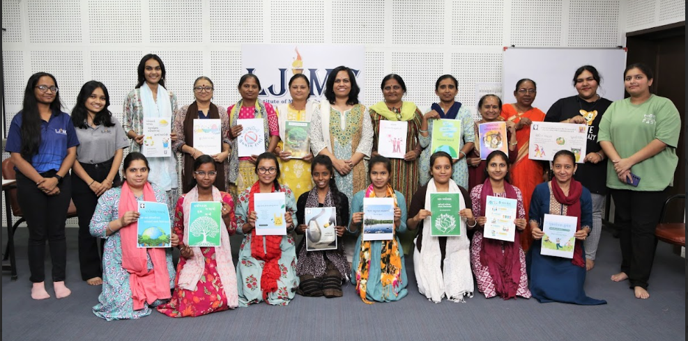 L J Institute of Media and Communications Ahmedabad Material development workshop sewa photo 5