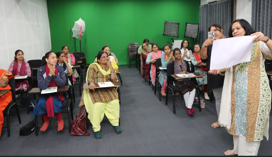 L J Institute of Media and Communications Ahmedabad Material development workshop sewa photo 7
