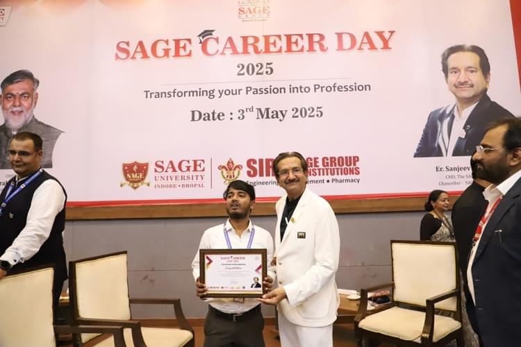 SAGE University Bhopal Career Day photo 32