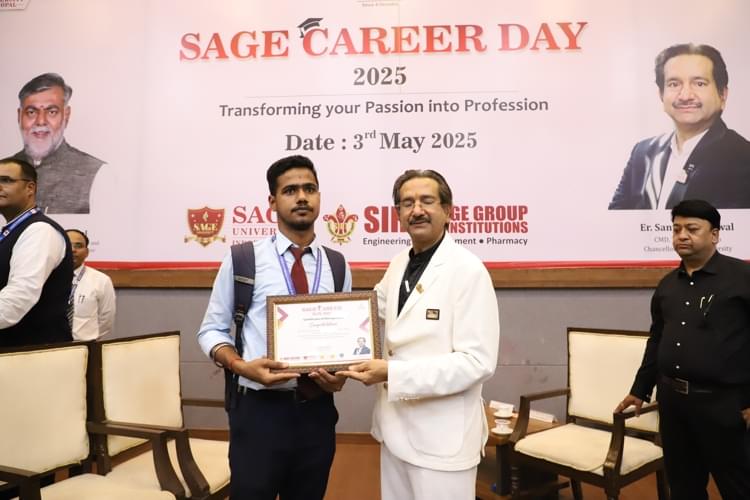 SAGE University Bhopal Career Day photo 75